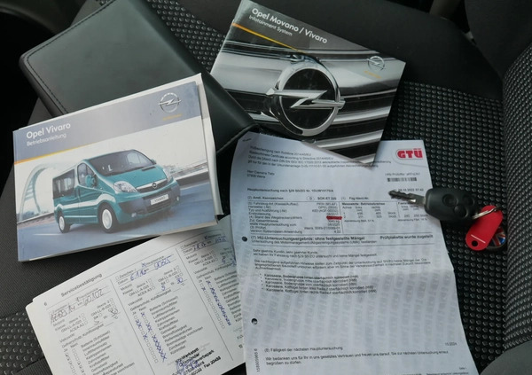 Opel Vivaro cena 62900 przebieg: 164976, rok produkcji 2012 z Chorzele małe 781